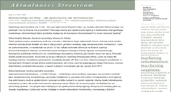 Desktop Screenshot of aktualnosci.streetcom.pl
